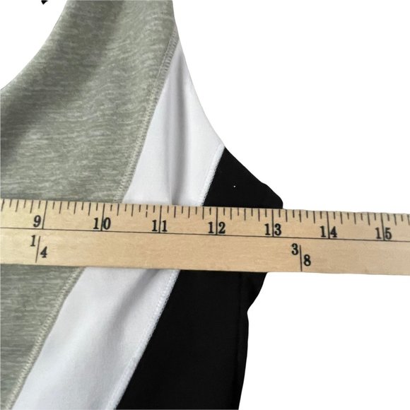 Victorias Secret PINK Ultimate Sports Bra Womens S Black White Green Criss Cross - Picture 3 of 11